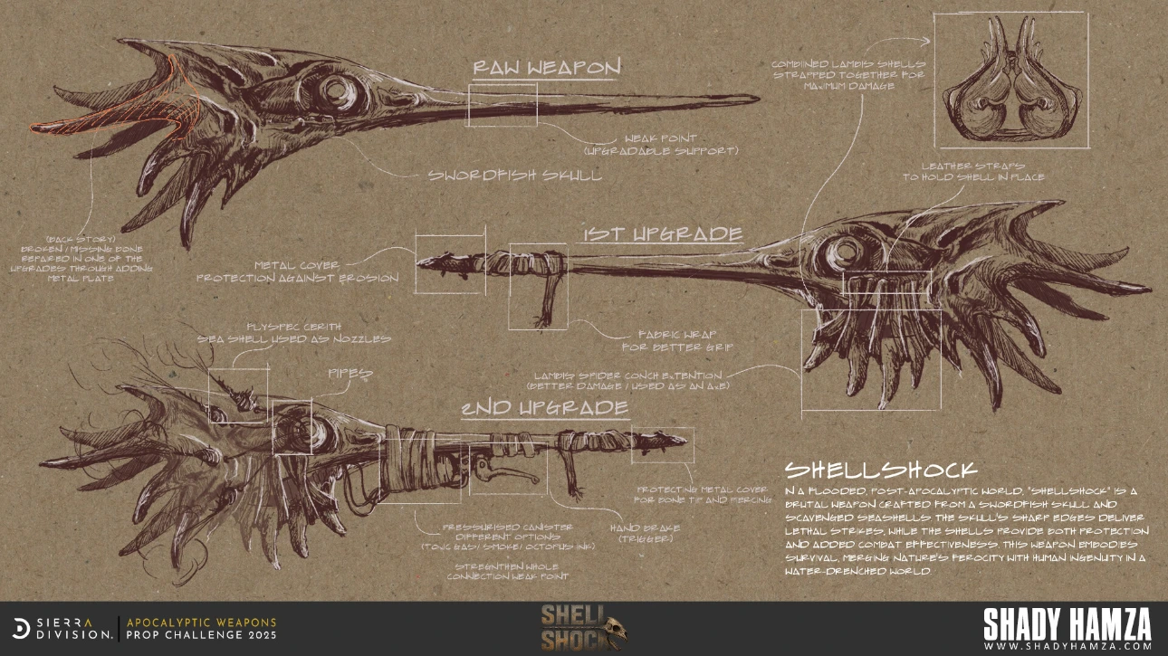 Shady Hamza_ShellShock_Concept Sketch