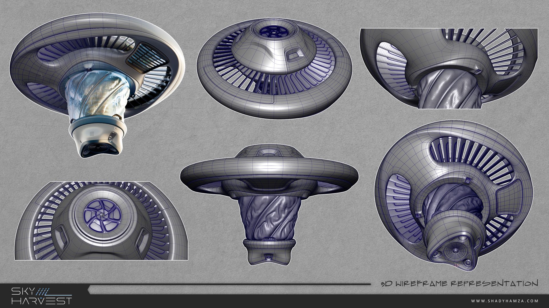 Shady Hamza_Sky Harvest_Drone_3D Wireframe Representation Shady Hamza_Sky Harvest_Drone_3D Wireframe Representation