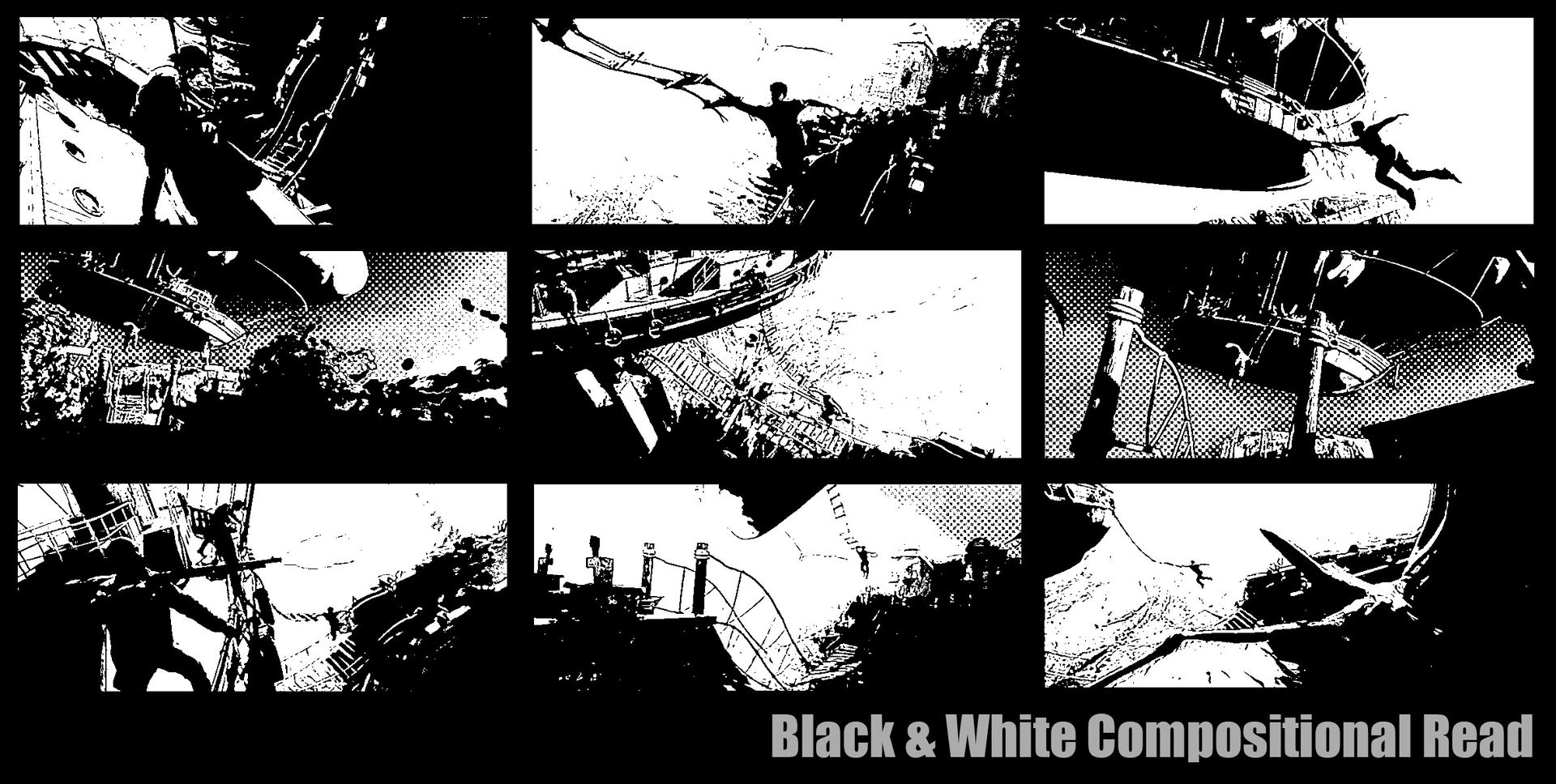 Shady Hamza_The Last Descent - Black & White Compositional Read Shady Hamza_The Last Descent - Black & White Compositional Read